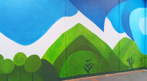 Shades of Whakatāne: An inspiring landscape mural photo