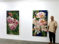 Artist Bastian Allfrey’s vivid florals