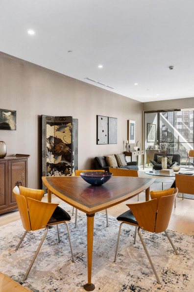 Sparkling joy: James Peters proves bronze is the new gold in this apartment with the wow factor