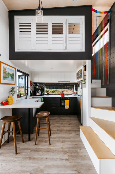 The winner of Tiny House of the Year is dark and delightful in Resene Half Nocturnal