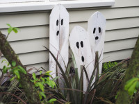 Make your own boo-tiful garden ghosts for Halloween 