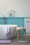Resene blue bathroom