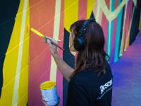 Artist George Rose brings us abstract, vibrant energy