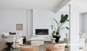 Living area, white living area, neutral living area featuring Resene Eighth Thorndon Cream
