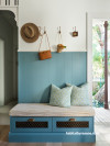 Mudroom featuring Resene Artemis and Resene Merino
