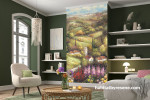 Spring meadow-inspired living room featuring Resene Wallpaper Collection 2543N-81