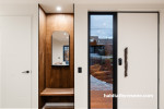 Entryway, entranceway featuring Resene Rice Cake
