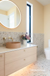 Bathroom, bathroom painted in Resene Crowdpleaser