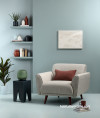 Reading nook painted in multiple Resene colours including Resene Inside Back