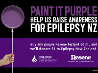 Paint it purple to support Epilepsy New Zealand