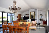French country, white dining room, white kitchen, chandelier, white living room, white lounge 