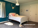 teal bedroom, resene she'll be right, kid's bedroom, girls bedroom, children's bedroom