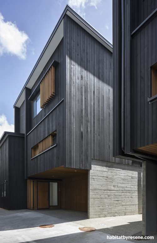 resene cool colour, stain ideas, stain inspiration, exterior timber stain, black exterior stain