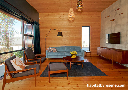 modern bach, contemporary bach, contemporary cabin, modern cabin, new zealand cabin