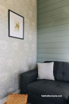 living room, snug, decorating and snug, small living room ideas, tongue and groove walls, green walls, Resene 