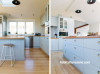 blue kitchen, kitchen renovations, decorating with blue, new kitchen, Resene